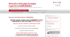 Desktop Screenshot of detectivesecuador.com