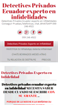 Mobile Screenshot of detectivesecuador.com